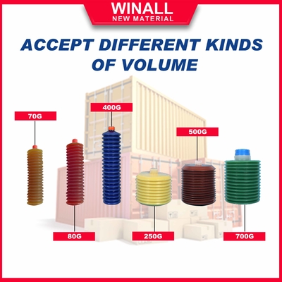 Mỡ bôi trơn đa năng màu vàng tươi Winall NLGI 3 grade 10g - 400g, MP3, mỡ bò lithium canxi
